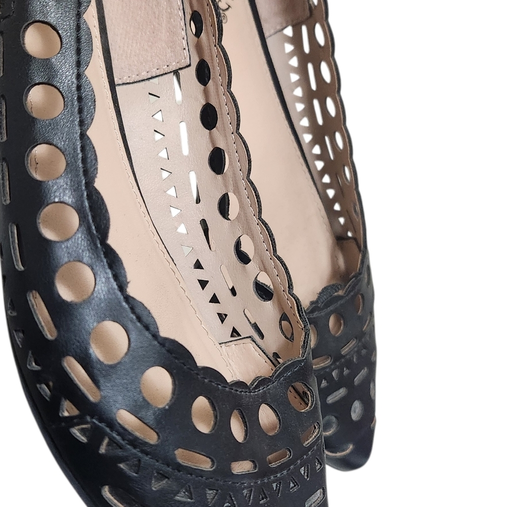 Candie's Shoes Slip On Flats Womens 7 Black Geometric Cut-Out Design Balletcore - Picture 7 of 9